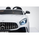 Elektrické autíčko Mercedes-Benz GT R 4x4 - lakované - biele - dvojmiestne